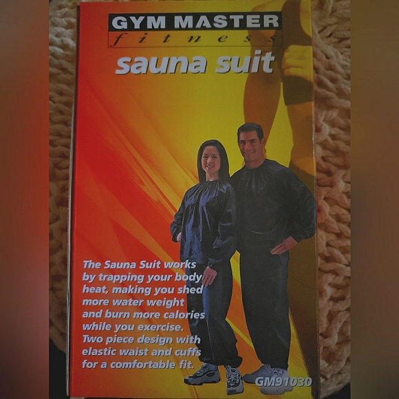 Gym Master NWT Sauna Suit Black Elastic Neck, Ankle & Waist One Size. - Picture 1 of 1